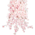 2pcs Artificial Cherry Blossom Flower Vines Hanging Silk Flowers Garland for Wedding Party Bedroom Home Décor