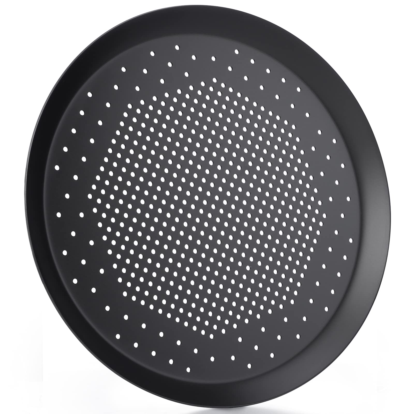 Beasea 10 Inch Pizza Pan With Holes - Perforated Aluminum Alloy Round Vented Crisper for Oven, Baking Tray Bakeware for Home Restaurant Kitchen