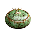 GZDijv Round Ceramic Ashtray Living Room Anti Fly Ash With Lid Ashtray Cigar Ashtrays Home Decoration Accessories Send