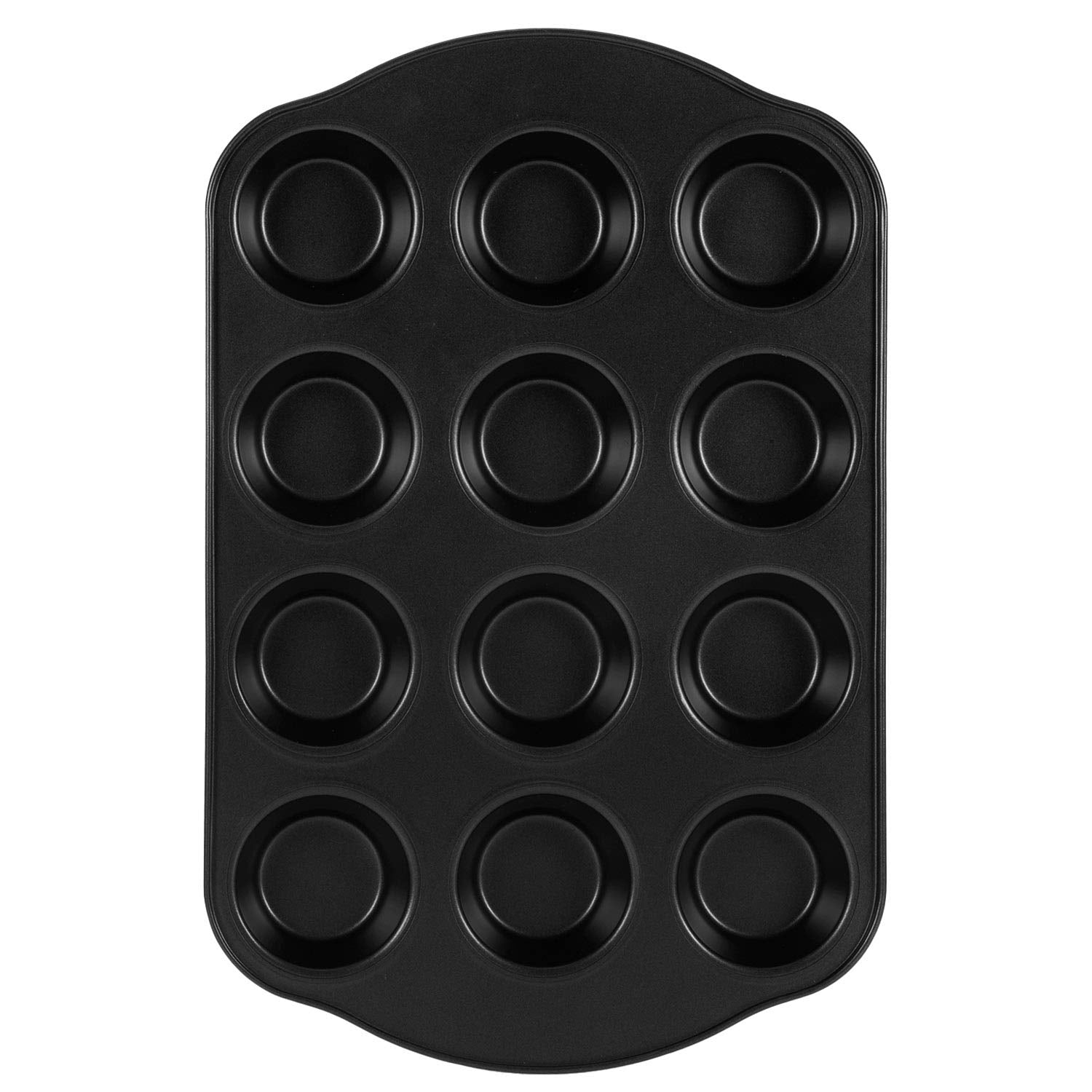 Royalford Crusty Bake Baking Tray/Mince Pie Tin, 12 Holes, Silver, 12 Cup Muffin Pan, Non-Stick Baking Tray, Cupcake Baking Tin