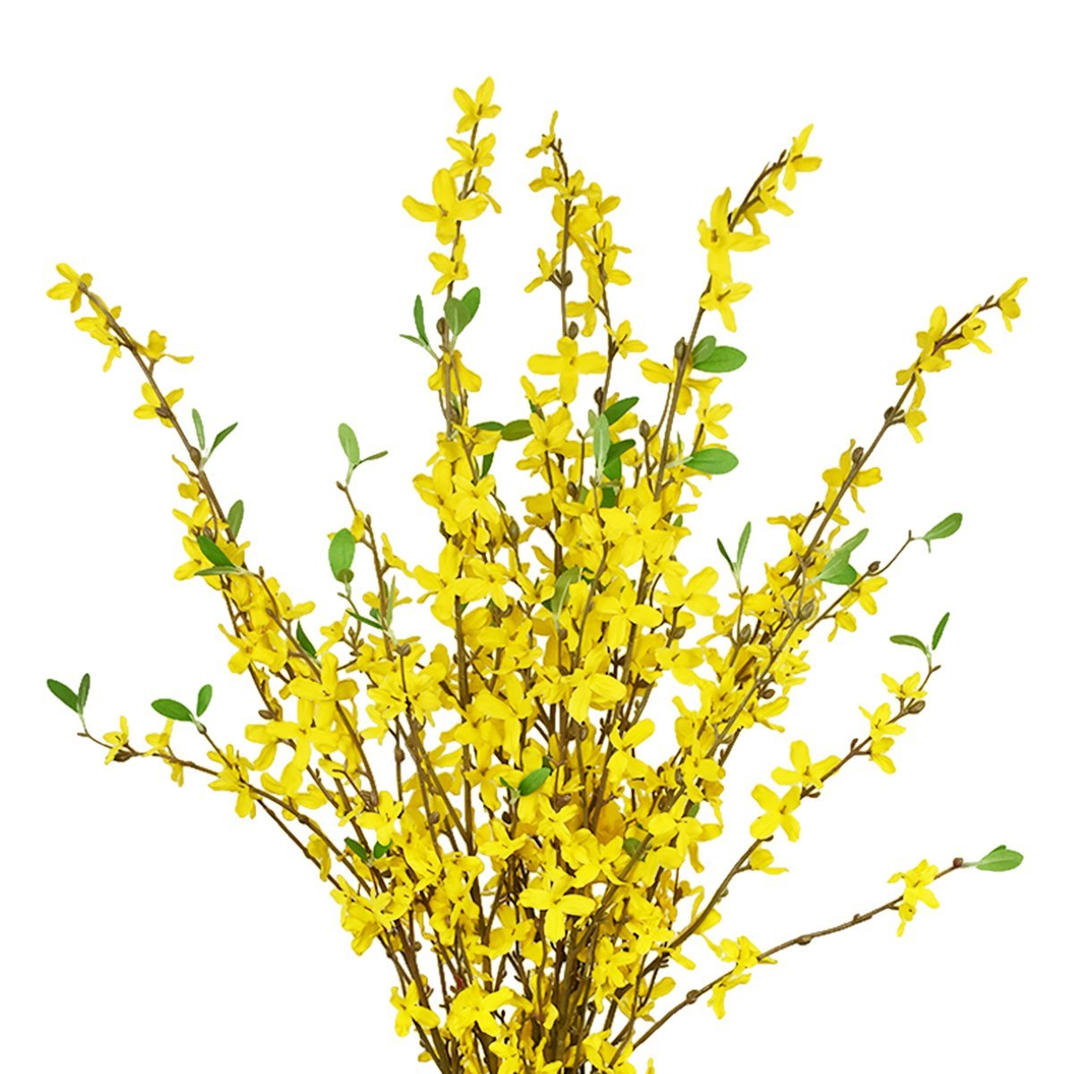 Artificial Orchids Flowers, 3 Pcs Silk Fake Orchids Flowers in Bulk Orquideas Flowers Artificial for Indoor Outdoor Wedding Home Office Decoration Festive Furnishing Yellow