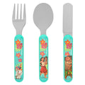 Disney Moana 2 Kids Cutlery Set by Polar Gear | 3pc Childrens Cutlery Set Disney Gifts for Girls & Boys | Moana Gifts Toddler Cutlery Made from Food-Safe Stainless Steel & ABC Plastic
