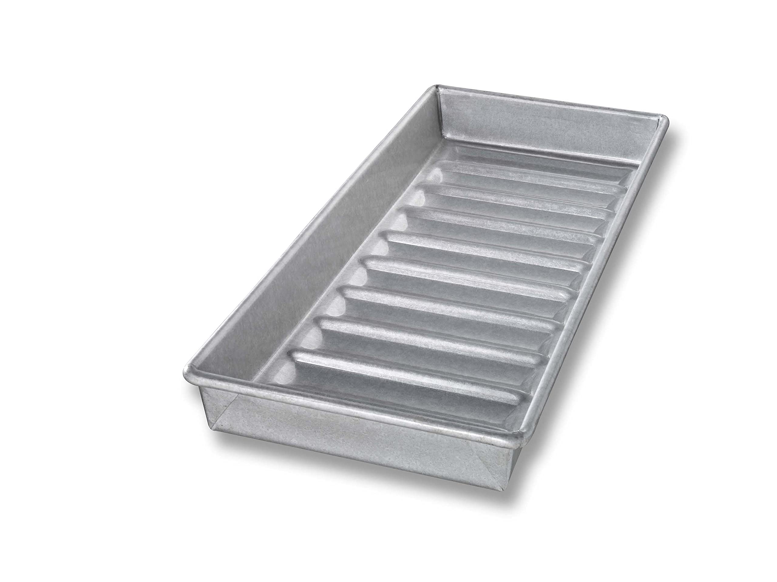 USA Pan Bakeware Aluminized Steel New England Hot Dog Pan 15 x 6 x 1.5 1190NE