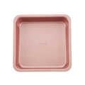 Wiltshire Rose Gold Square Cake Pan, PFOA PTFE Free, Robust Cake Pan, Non-Stick Coating, Coated Baking Pie Tin, Cake Mould, Sheet Steel Bakeware, 22x22x5cm