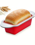 Boxiki Kitchen Meatloaf and Bread Pan | Gourmet Non-Stick Silicone Loaf Pan by | for Baking Banana Bread, Meat Loaf, Pound Cake | 8.5 FDA-Approved BPA-free Silicone, Steel Frame + Handles