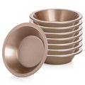 Tazweeq 8 Pack Mini Pie Pan Set, 5 Inch Steel Pie Tins, Reusable Nonstick Individual Dish Pies, Small Round Metal Bakeware, for Baking Pot Pies, Cakes, Quiches, Tarts, Desserts