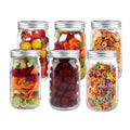 Beauenty Wide Mouth Mason Jars, 6Pack/32Oz/1000ml, Fermenting Jars, With Airtight Lids Sealing Jar, Clear Glass Mason Jar, Food Storage, Meal Prep, Overnight Oats,Fermenting,Pickling,Diy Projects