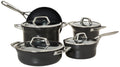 Zwilling Motion 5pc Cookware set Anodized Aluminium PFOA-free nonstick coating Stay cool handles Oven safe. 2 pots, sauce & Frying Pan, braiser + 4 lids