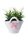 Artificial Plant With Pot 17X15X17Cm White