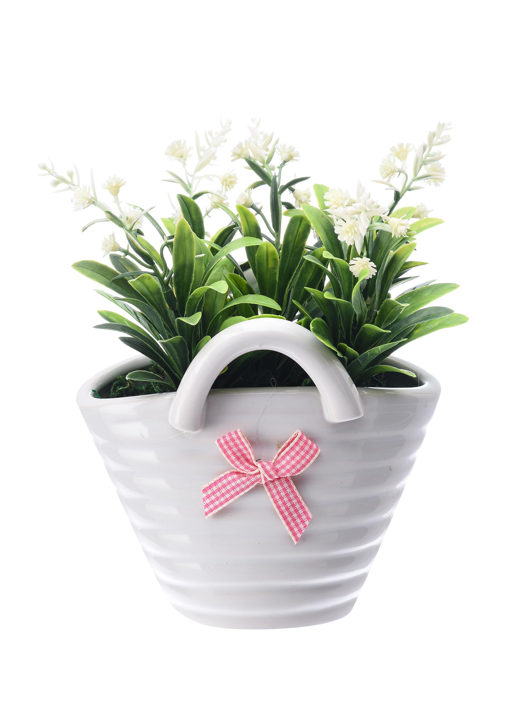 Artificial Plant With Pot 17X15X17Cm White