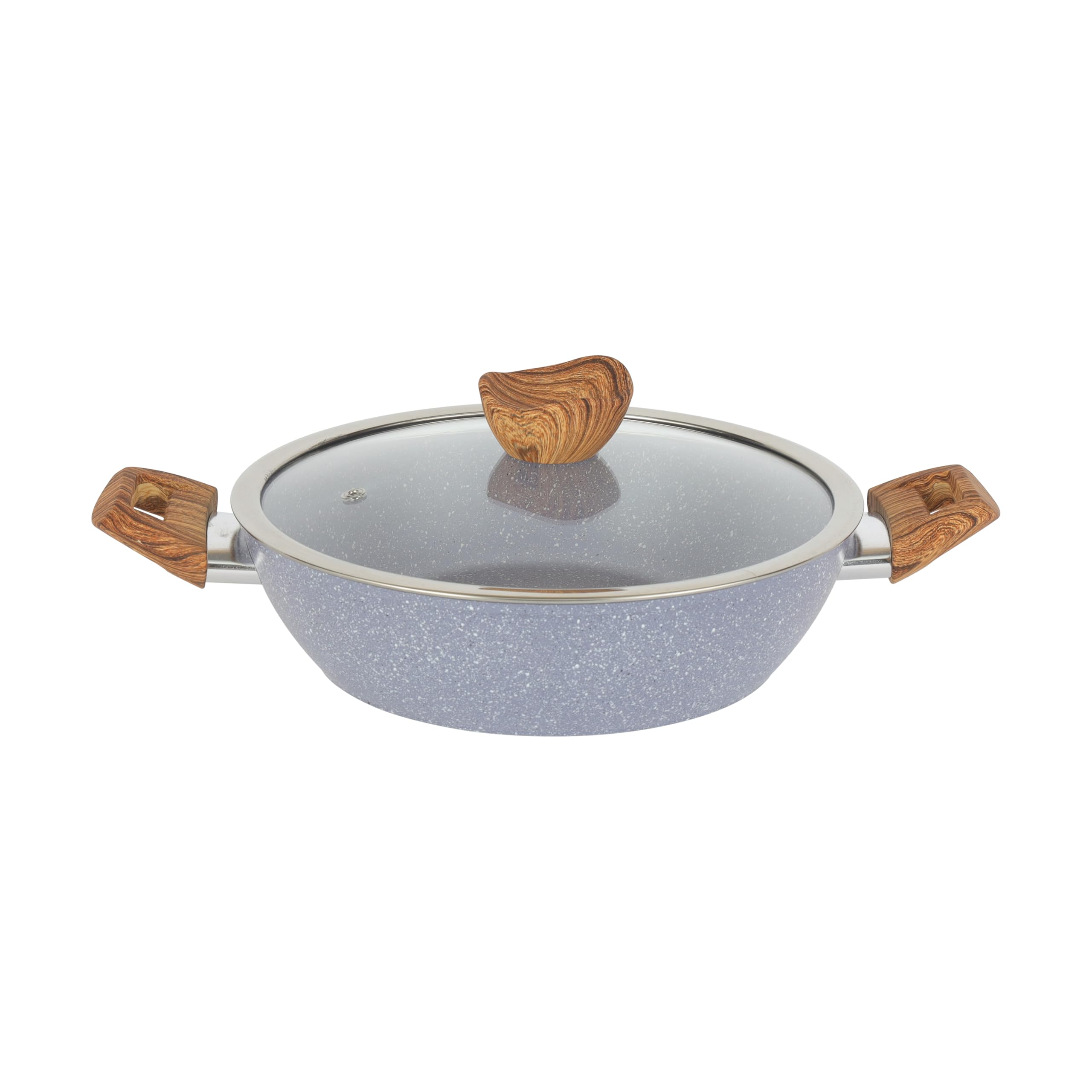 Delcasa DC3333 Aluminum Wokpan with Nonstick Granite Coating, 26 cm Size