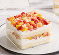 FUFU 12pcs Disposable Plastic Transparent Dessert Container Fruit Ice Cream Holder Cookie Boxes Mille Crepe Cake Packaging Box
