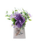 Artificial Plant With Pot 15X17X15Cm Purple