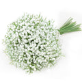 Artificial Baby Breath Flowers White Gypsophila Bouquets 21 pcs Real Touch Flowers for Wedding Party Home Decoration