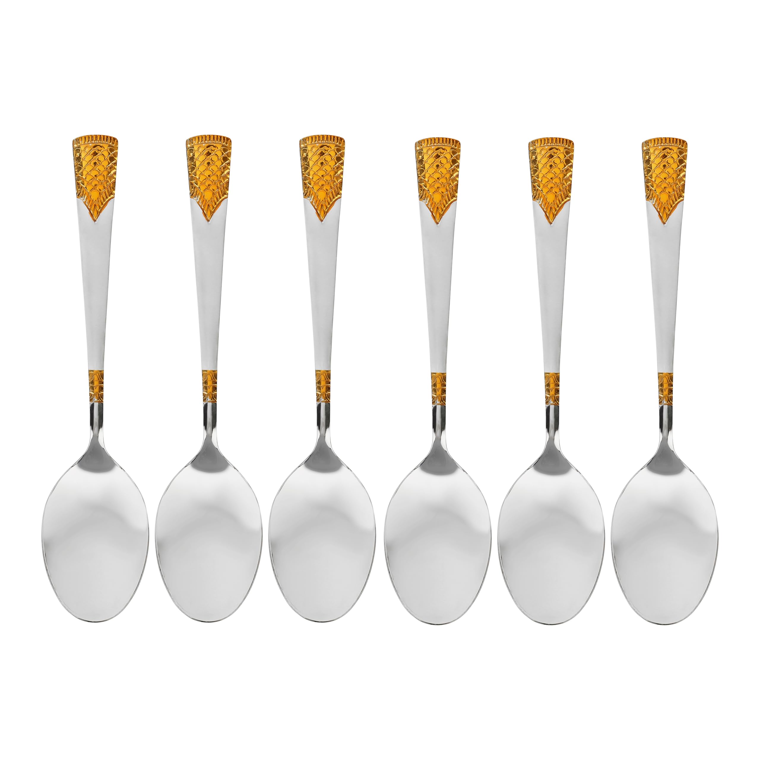 Royalford 6Pcs Stainless Steel Tea Spoon RF11948 Assorted Design