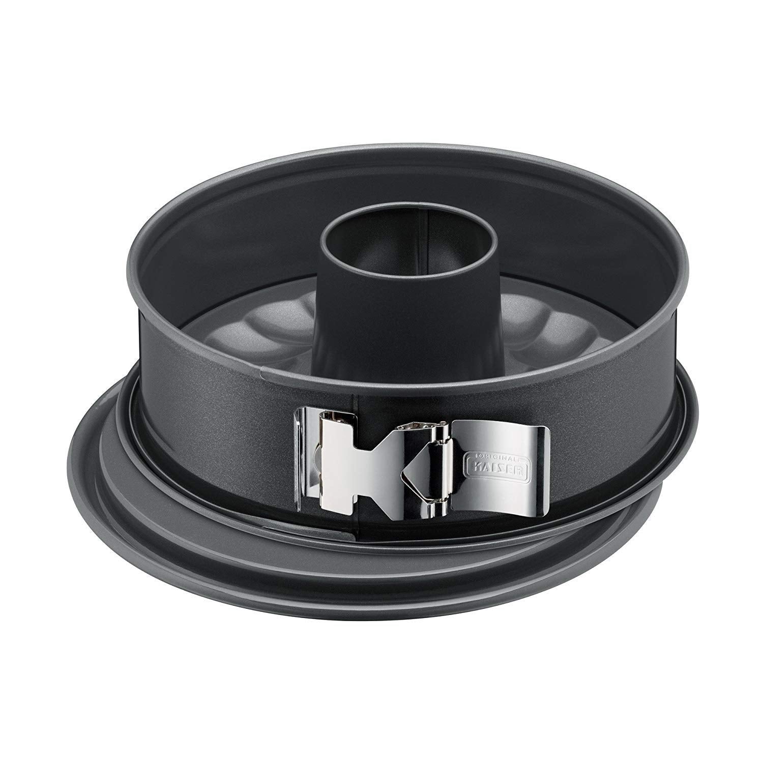 ORIGINAL KAISER Kaiser La Forme Plus Springform Cake Tin with Tube Base Diameter 26 cm Made in Germany Non-Stick Coating KAIRAMIC Cut Resistant Leak-Proof Steel Transparent