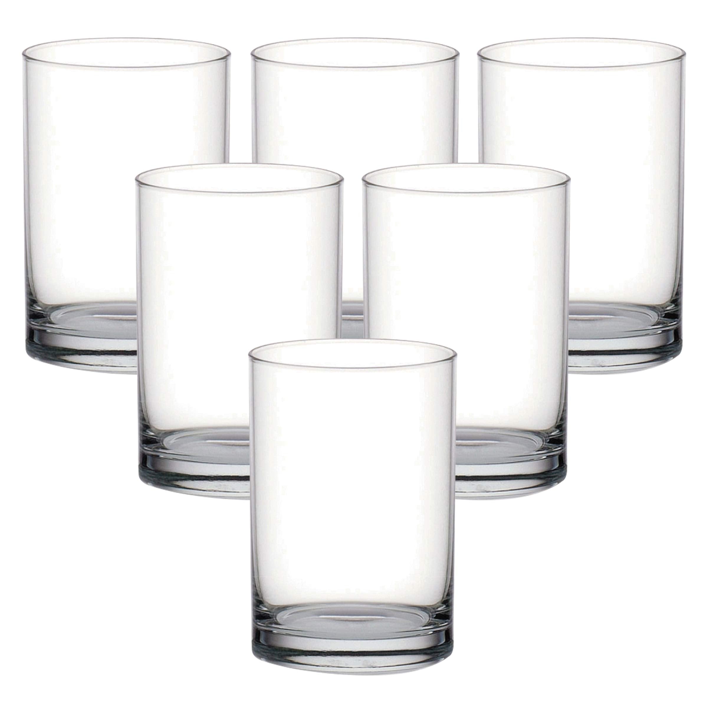 Ocean Fin Line Juice Glass, Set Of 6, Clear, 175 Ml, B01206, Beverage Glass, Liquid Tumbler, Water Glass, Juice Glass, Citrus Glass