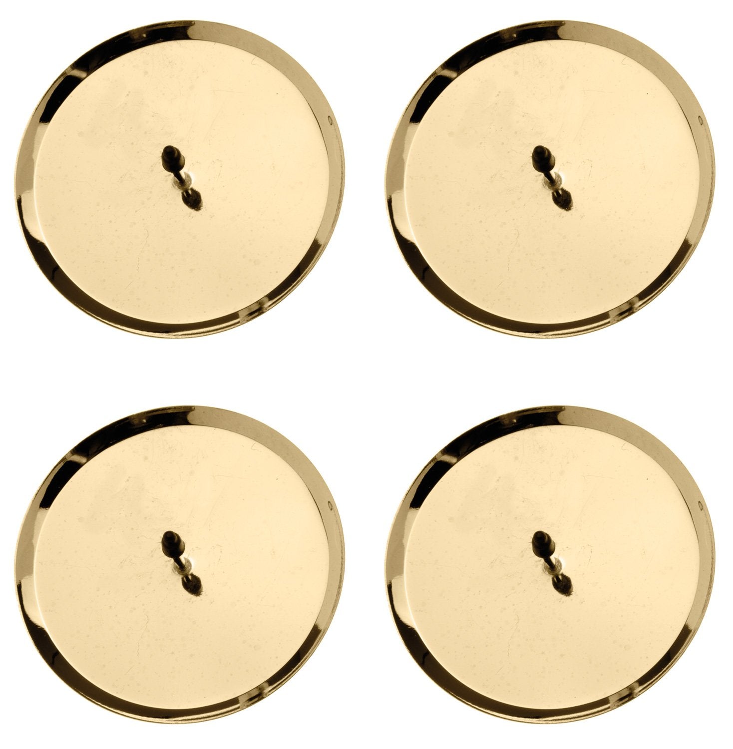 Glorex GmbH Set of 4 8cm Candle Holders, Gold