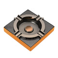Cigar Ashtray Metal Outdoor Cigar Cigarette Ashtray for Patio/Home/Table Modern Ashtrays -(Square,Alloy)