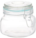 Sunray Glass Clip Jar, 500ml, Assorted