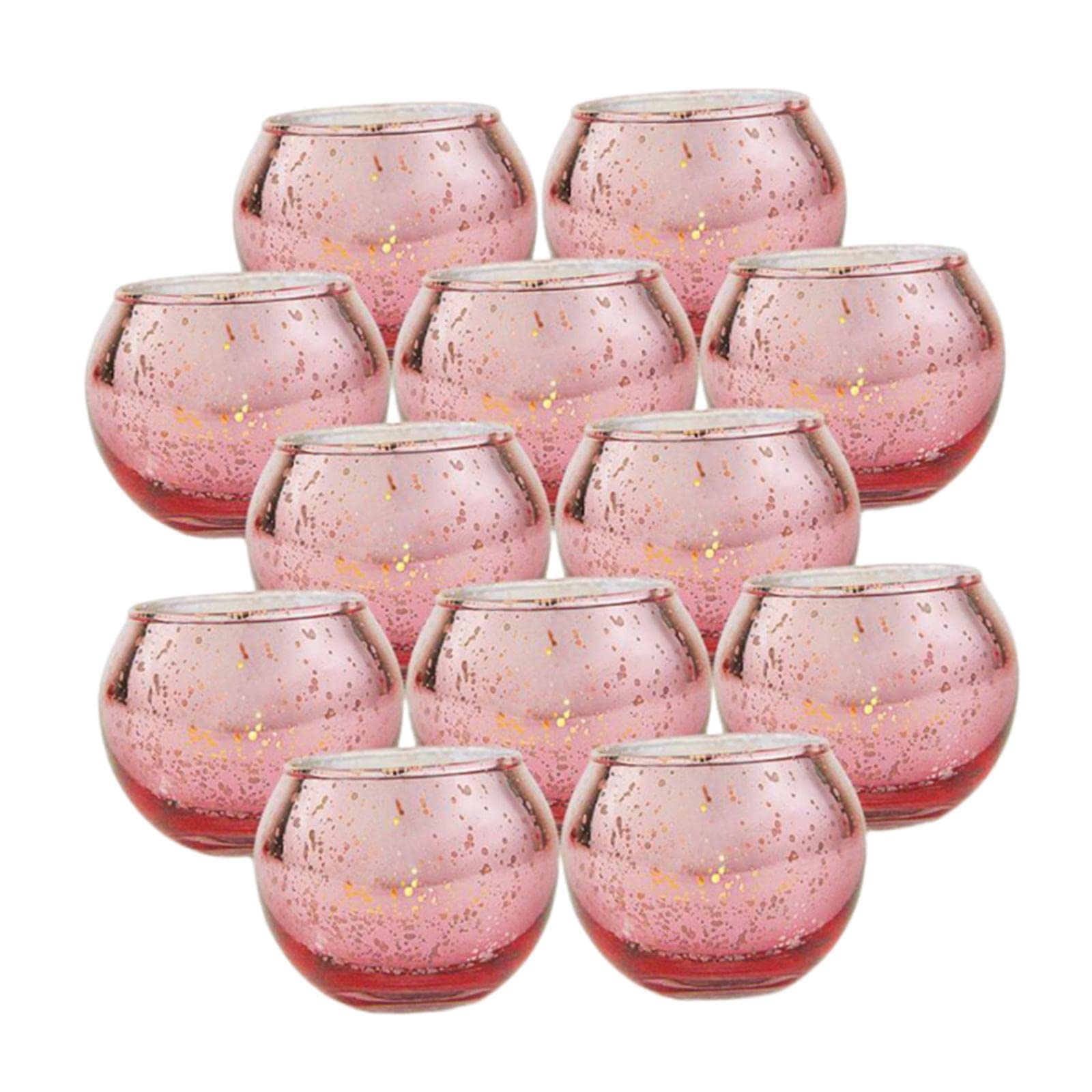 BNF®Set of 12 Votive Candle Holder Tealight Holders Cafe Table Decor Rose Gold|Home & Garden | Home Decor| Candle Holders & Accessories