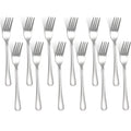 Dinner Forks Set of 12 | 8 Inch Stainless Steel Silverware | Reusable Heavy Duty Table Forks for Kitchen, Restaurant, Party & Everyday Use