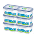 LocknLock 470ml Rectangular Airtight Food Storage - BPA-Free, Microwave, Freezer, and Dishwasher Safe - Pack of 6