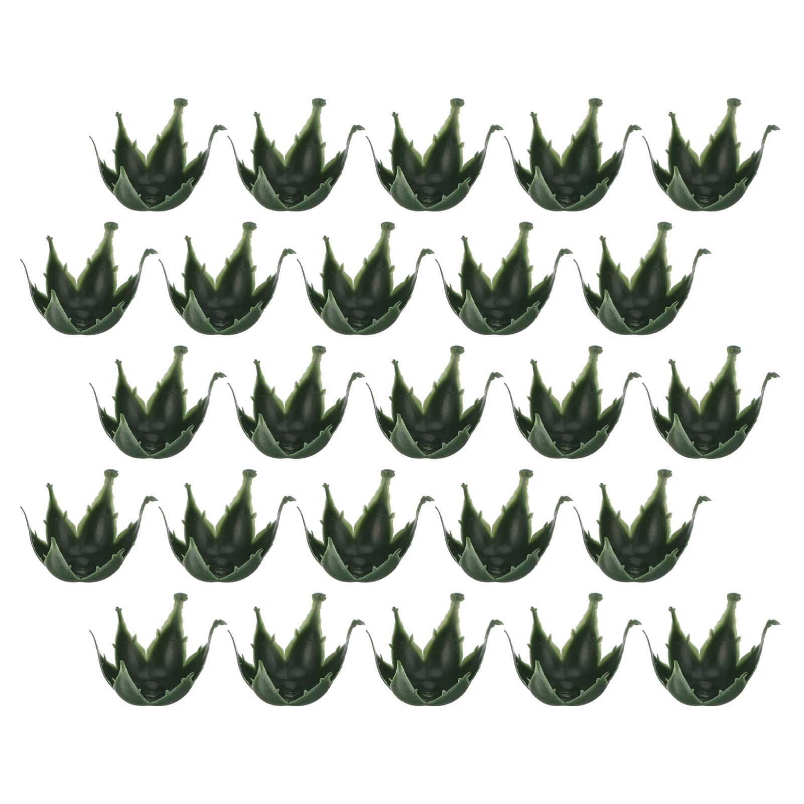 50pcs flower rose calyx Plastic Green Calyx Artificial Flower Plastic Receptacle DIY Faux Flowers Decorative Accessories for Artificial Flower diy materials Decoration diy supplies (Green)