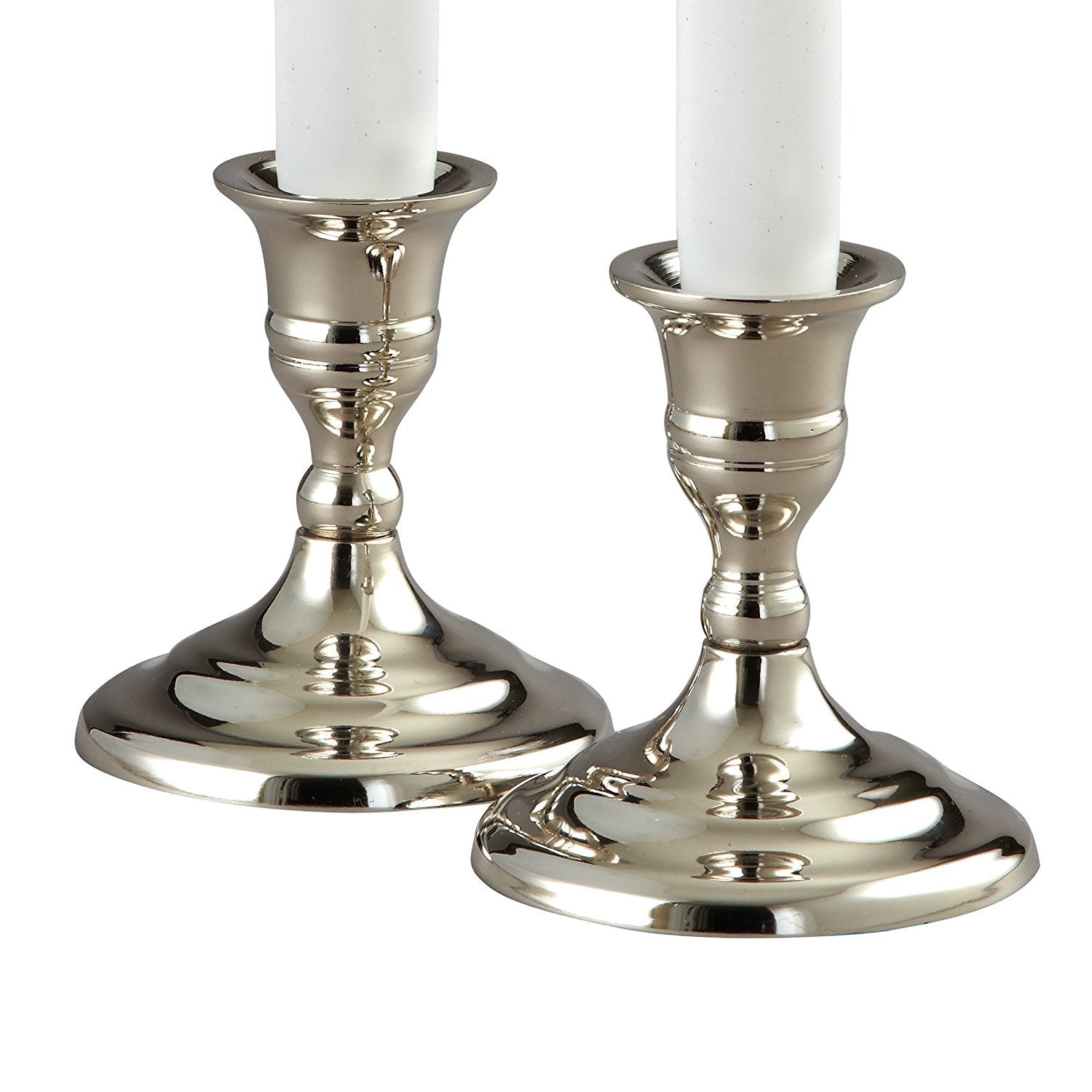 Elegance Hampton Candleholder, Pair, 8.9cm H