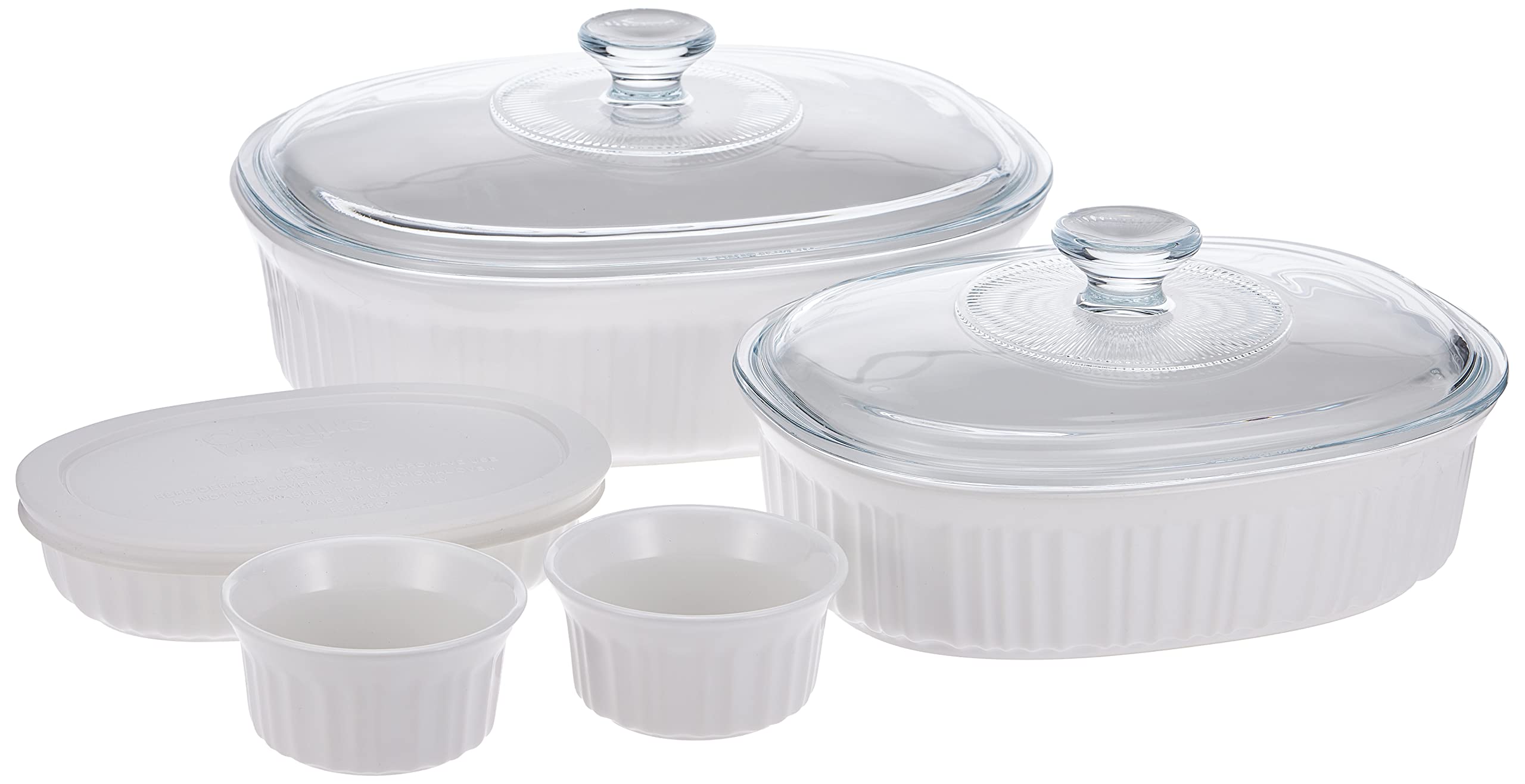 CorningWare French 10 Piece Bakeware Set White 1117404