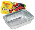 Aluminium Foil Container with Lid 8367 (670 ml), Pack of 10 pcs, Aluminium Disposable container | Parcel Box | Packaging Hot/Dry Foods | Freezer Containers for Takeaway Food Packaging.