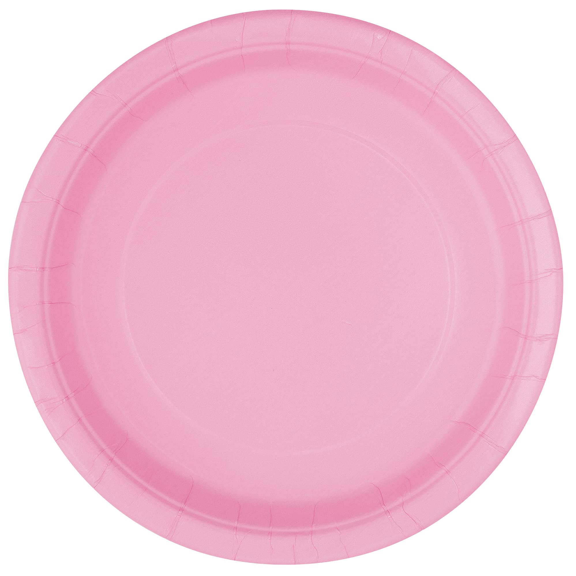 Unique Lovely Pink Paper Plates, Pack of 20 – 7" Round Disposable Party Plates, Plastic-Free for Birthdays, Baby Showers, Christenings, Weddings, Desserts, Snacks, Easy Clean-Up