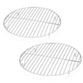 E-far 10½ Inch Round Cooling Cooking Racks, Stainless Steel Round Steaming Baking Rack Set of 2, Multi-Purpose for Canning Air Fryer Instant Pot Pressure Cooker, Dishwasher Safe