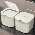 Rice Storage Container, Airtight Food Storage Container with Lid, Large Food Container, Dry Food Storage, Pet Food Dispenser, Kitchen Storage Containers for Rice Grains Cereal Flour Soybean (5kg)