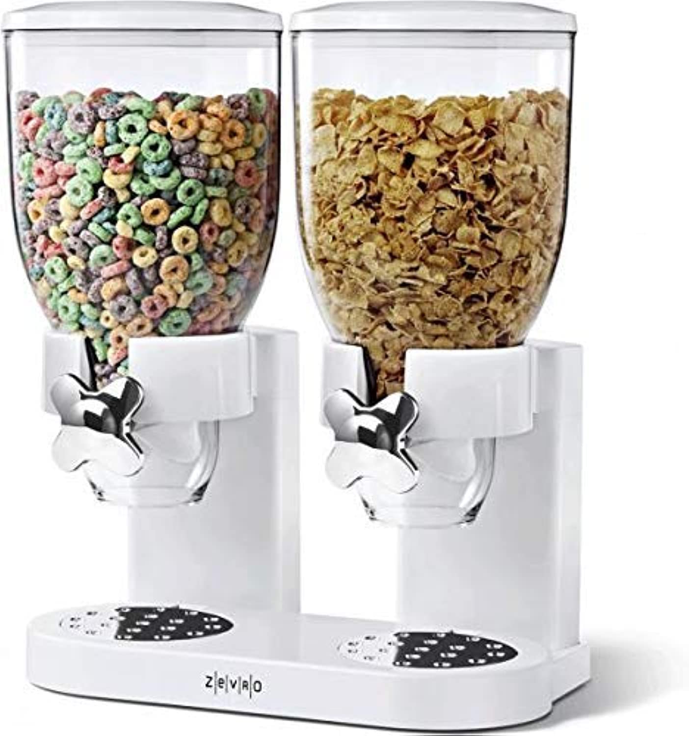 Other Minimalist Double Cereal Storage Container, Black, 1.8L, 25x10cm