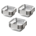 Maommadio Square Aluminum Tin Foil Baking Pans Bakeware - Cookware Perfect for Baking Cakes,Brownies,Bread, Meatloaf, Lasagna, Pack of 20 (20cm)