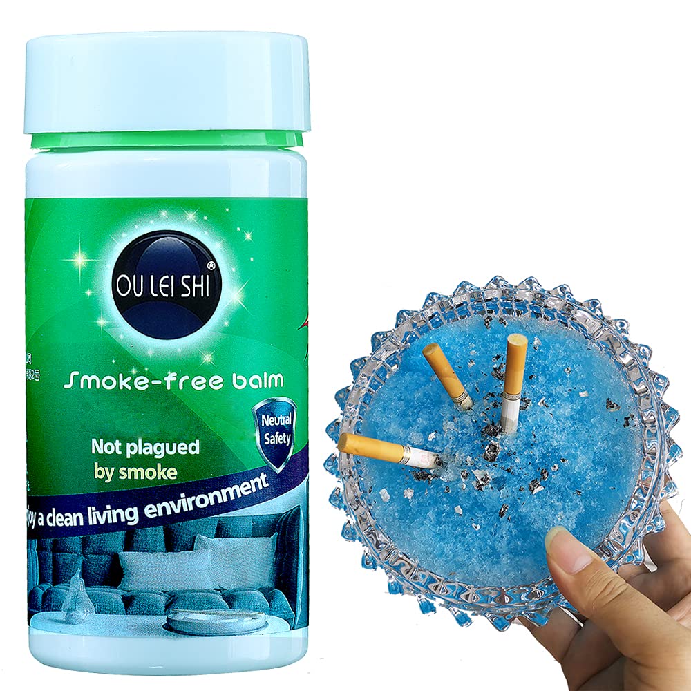 Magic Ashtray Sand, Smokeless Ashtrays for Cigarettes Indoor, Quickly Extinguish Smoke and Adsorb Soot, Prevent Secondhand Smoke, Odor Eliminator, Air Freshener, Outdoor Ash Tray Sand 1Bottle