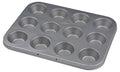 Patisse Silver-Top Mini Muffin Baking Tray with 12 Cavities