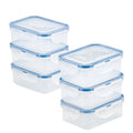 LocknLock Food Container Rectangle 350ml – Pack of 6 | Airtight, BPA-Free, Eco-Friendly & Microwave Safe