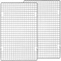 Tebery 2 Pack Heavy-Duty Wire Cooking Rack Baking Racks Fits Half Sheet Pan, Nonstick Baking & Cooling Grid for Roasting, Cooking, Grilling, Drying - 16" x 10"