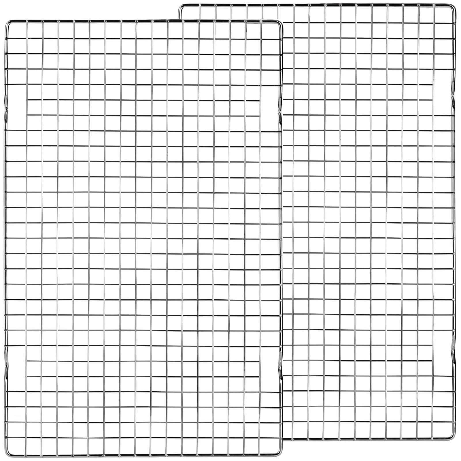 Tebery 2 Pack Heavy-Duty Wire Cooking Rack Baking Racks Fits Half Sheet Pan, Nonstick Baking & Cooling Grid for Roasting, Cooking, Grilling, Drying - 16" x 10"
