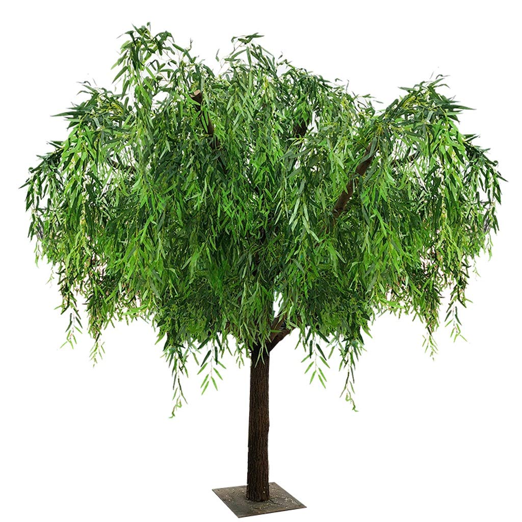 Supernatural Simulation Plant Artificial Willow Tree Big Artificial Tree Solid Wood Artificia Plant Fake Tree Decoration Simulation Tree Hotel Lobby Home Outdoor Decoration
