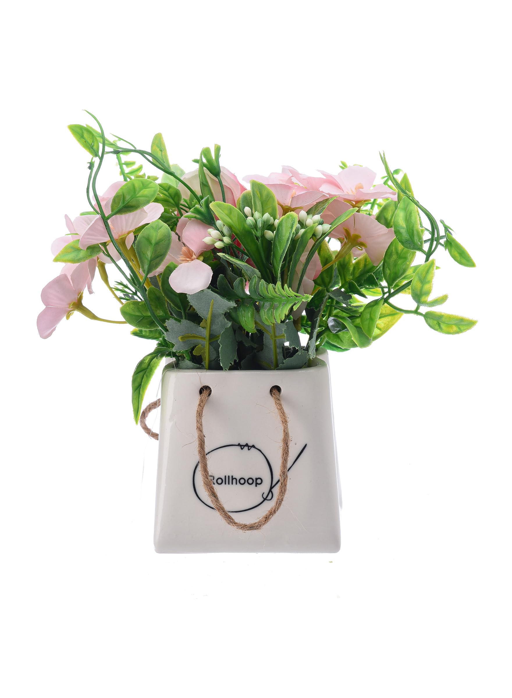 Artificial Plant With Pot 15X17X15Cm Pink