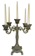 ROSYLINE, Candleholder can be Converted into 5 or 3-arm Candleholder, Family Decoration Center, Wedding, Party Brown
