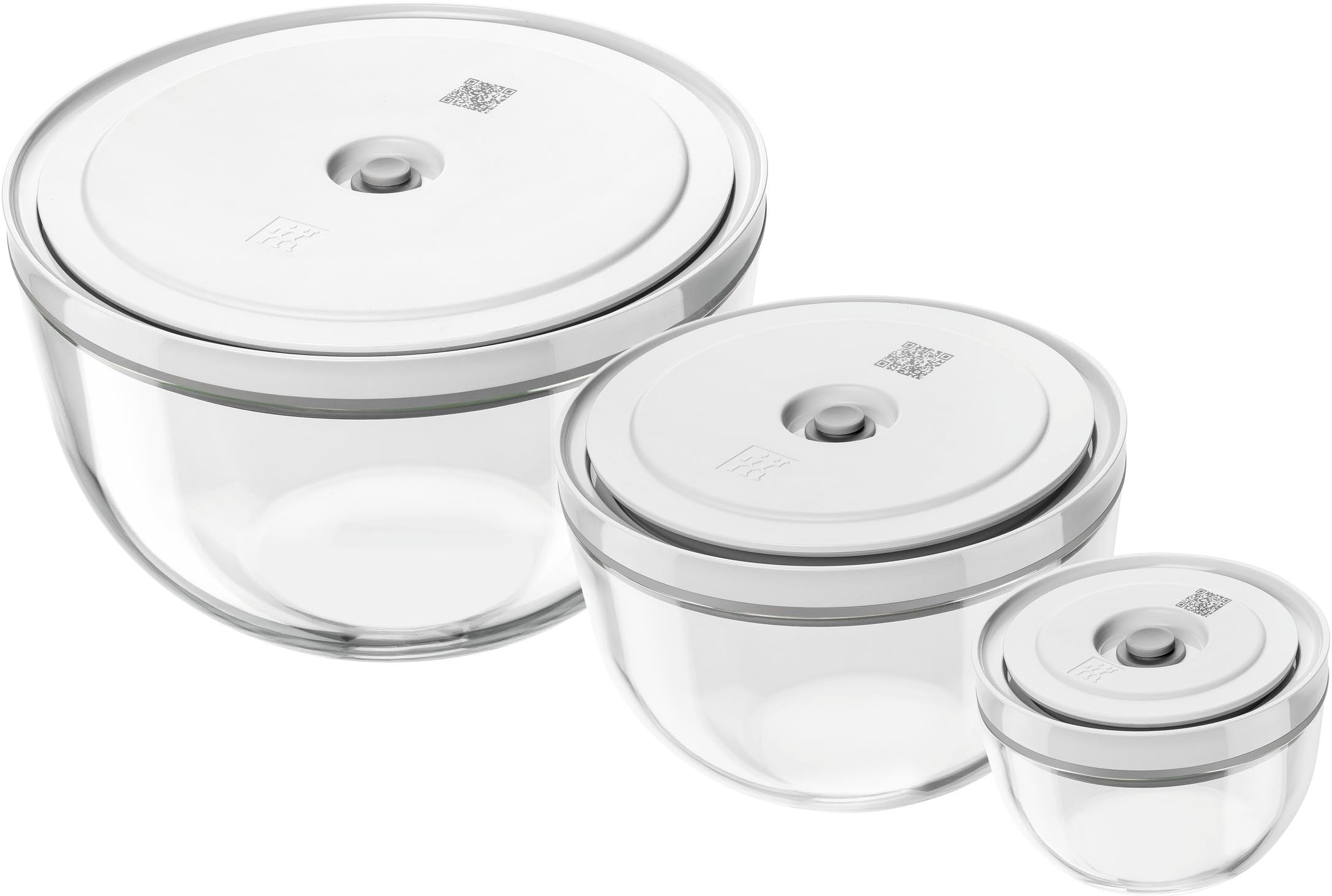 ZWILLING Fresh & Save Glass Vacuum Bowls, Set of 3