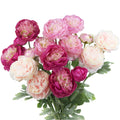 6 Pcs Artificial Flowers Silk Peony Rose Single Stem Peony Artificial Flowers Faux Peony Bouquet Floral Arrangements Bundle Fake Flowers Bulk for Table Centerpiece Wedding Farmhouse Home