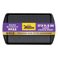 Wilton Gold Premium Non-Stick Warp-Resistant Bakeware, Made without PFAs, Large Cookie Sheet, 17.25 x 11.5 in, Packaging May Vary