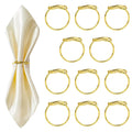 Nalacal Napkin Rings, Metal Serviette Ring Set Of 12, Christmas Rings For Table Decor, Anniversary, Celebrations, Wedding, Birthday Thanksgiving Dinning Parties Everyday