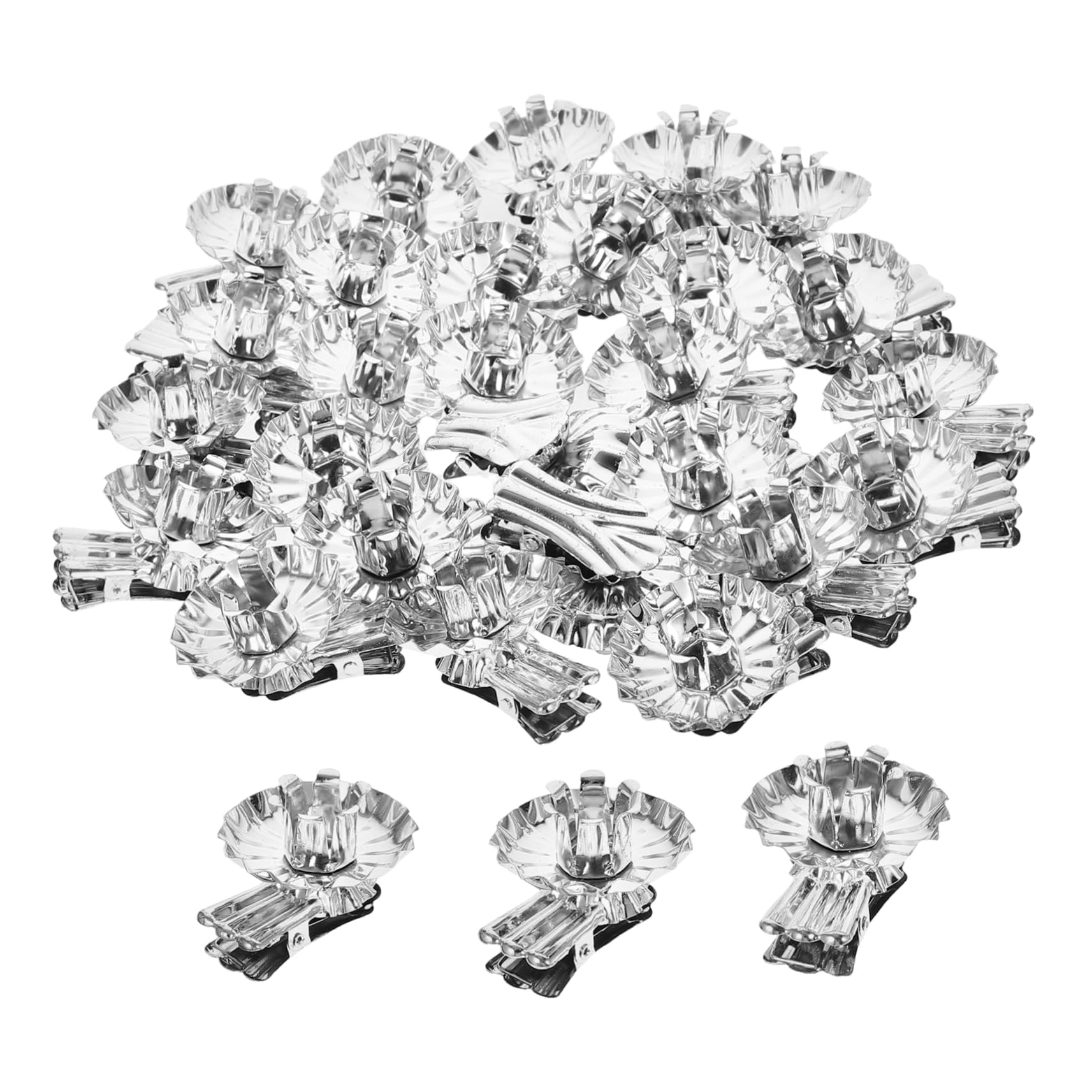 PRETYZOOM Metal Christmas Tree Candle Holder Clips 36pcs Tapered Candlestick Holders for Christmas Decorations
