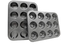 IELEK Non-stick Muffin Cupcake Pan for Baking Jumbo Donut Cake Moulds Tins Tray Set Bakeware Dishwasher Microwave Safe